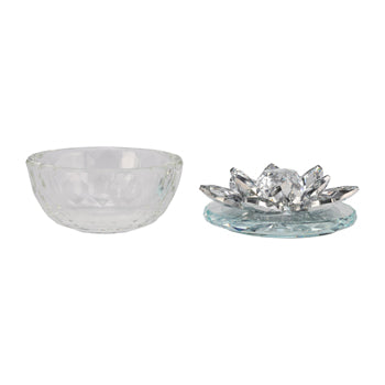 Lotus Trinket Glass Box
