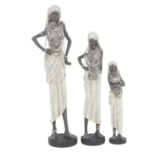 African Women Sculptures - Set of 3