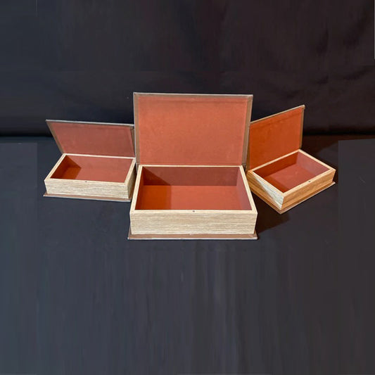 Antique Green Wooden Box Set