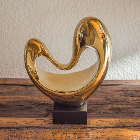 Copper Heart Sculpture