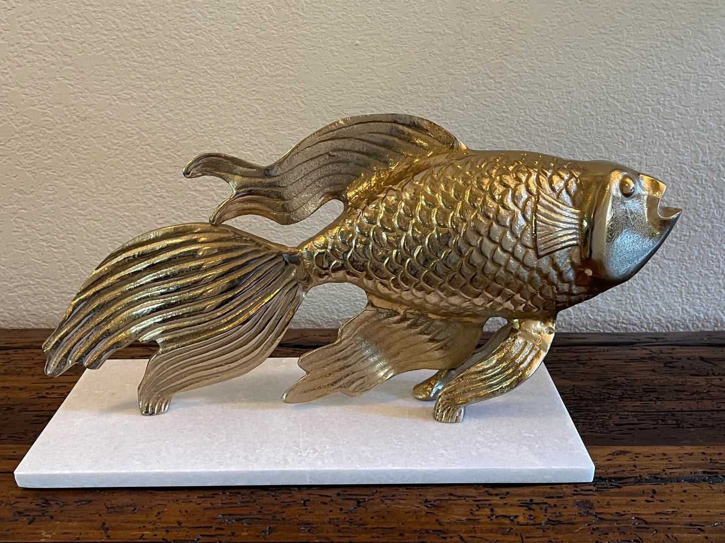 Gold Fish Statue