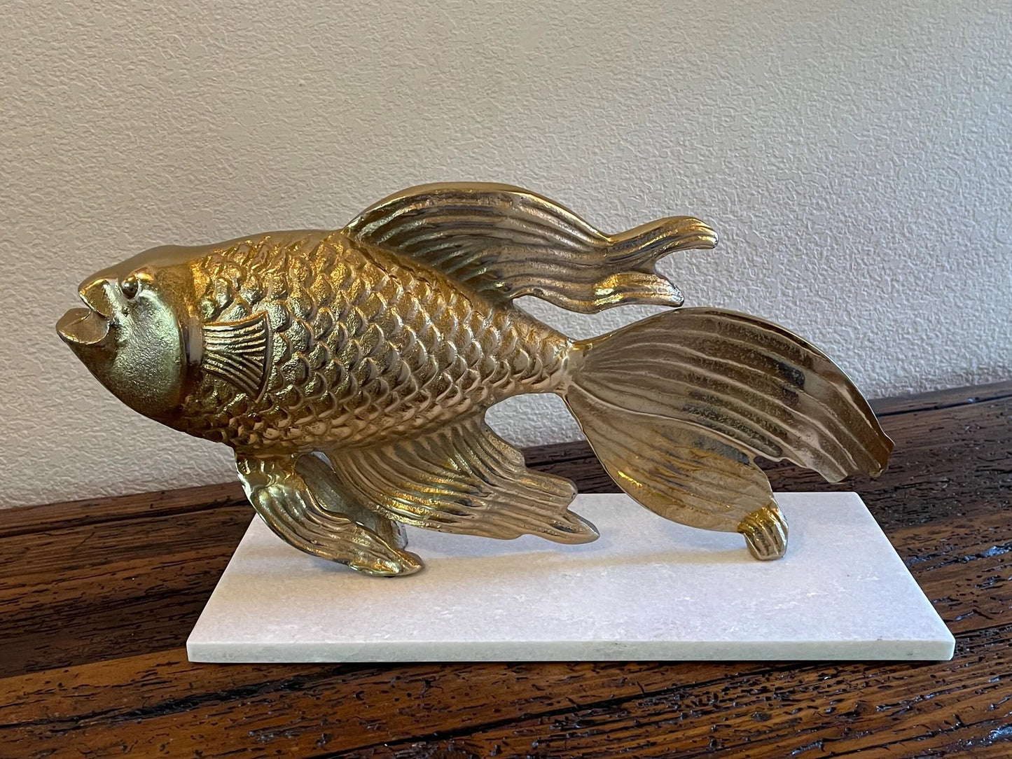 Gold Fish Statue