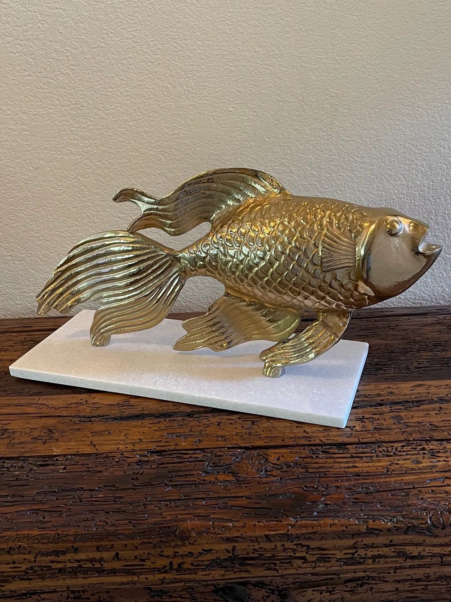 Gold Fish Statue