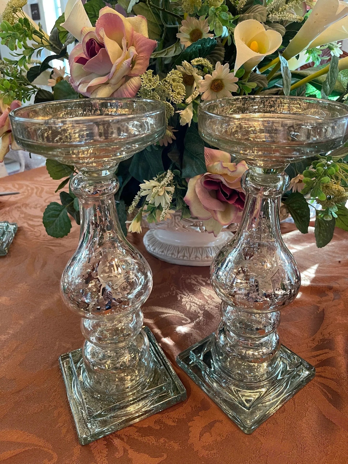 12" Mercury Candleholder