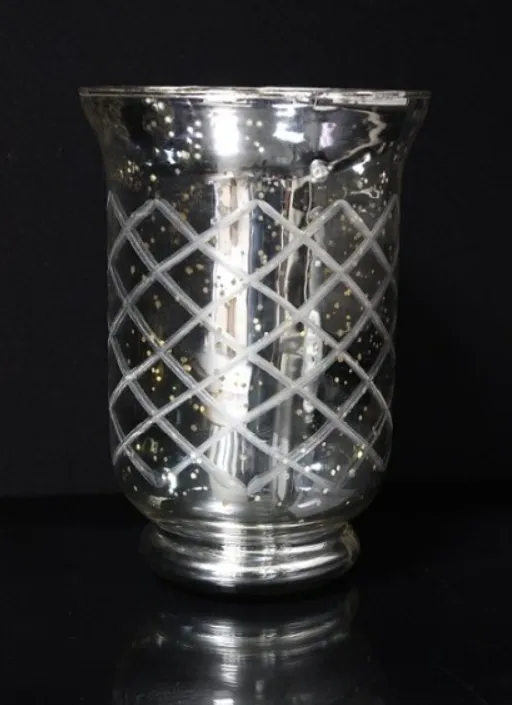Mercury Glass Candle Holder