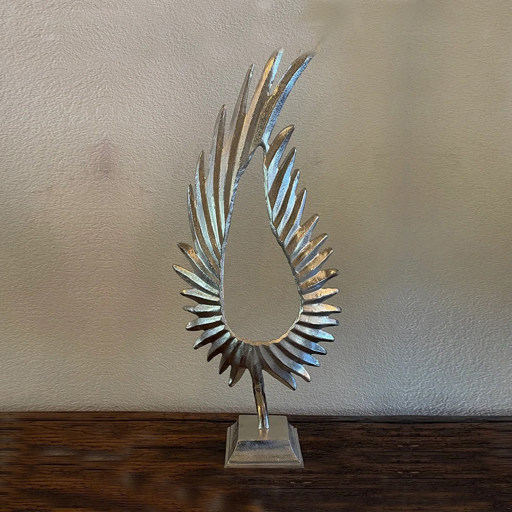Nickel Plated Leaflet Statue