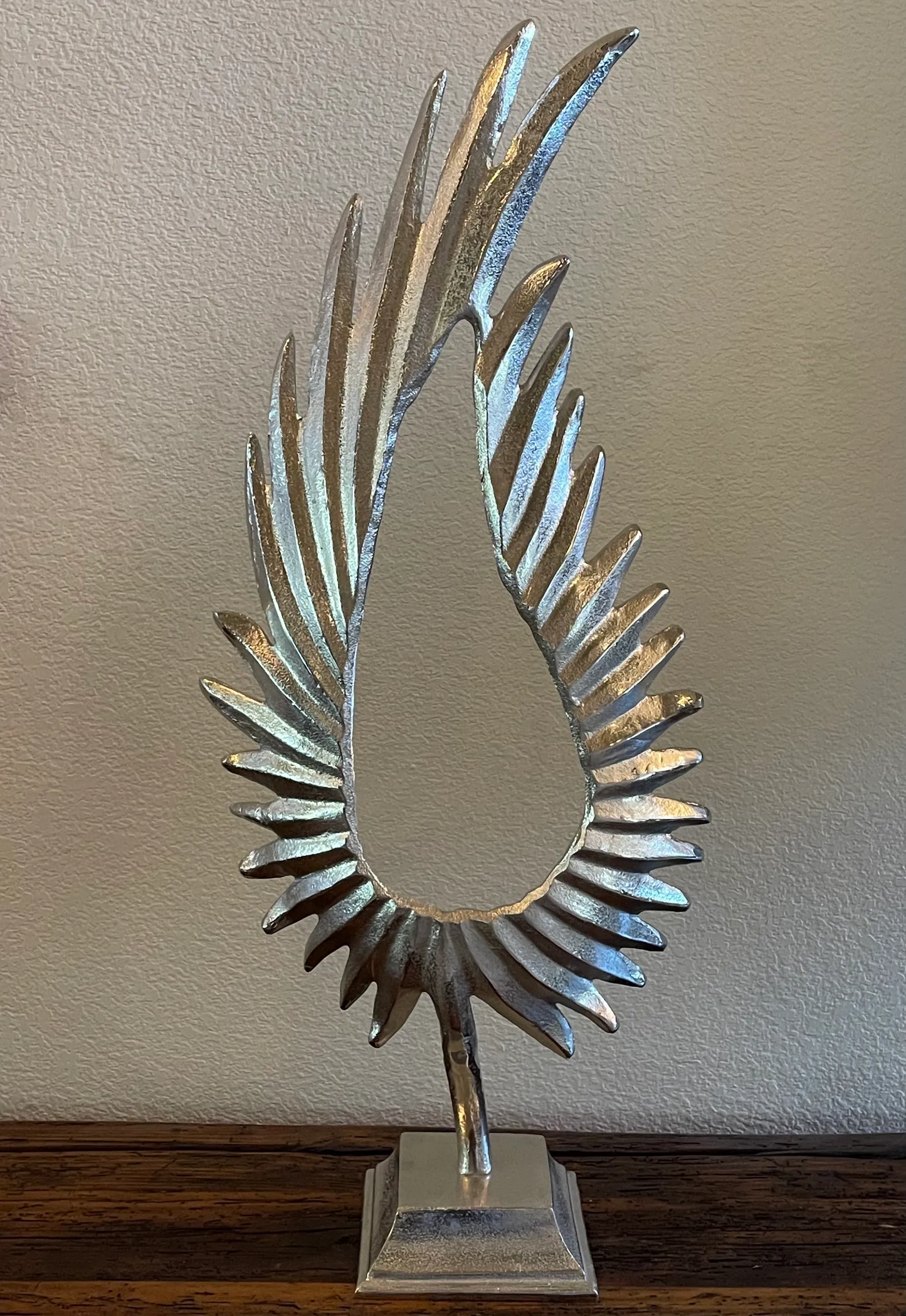 Nickel Plated Leaflet Statue