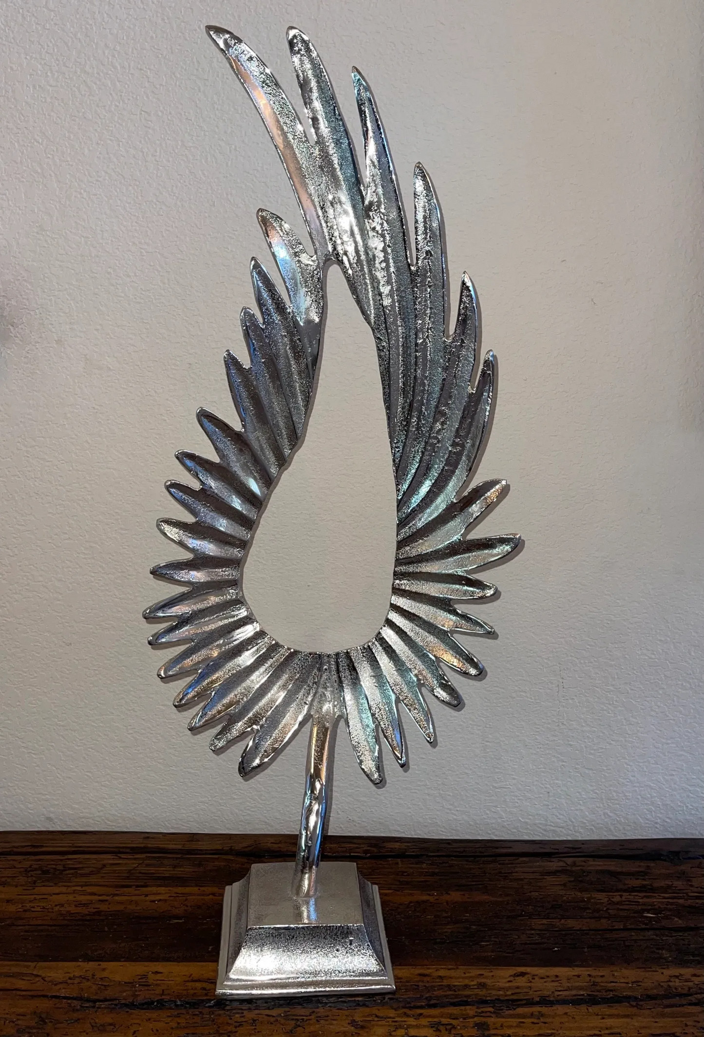 Nickel Plated Leaflet Statue