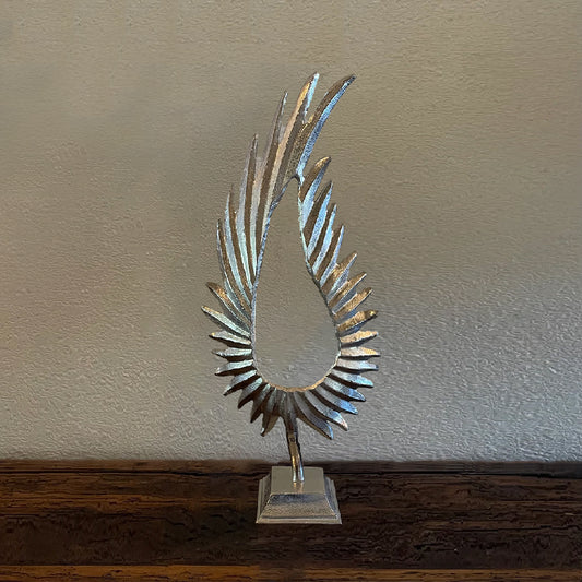 Nickel Plated Leaflet Statue
