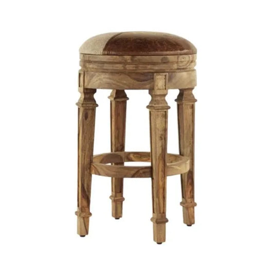 Wood & Leather Bar Stools