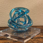 Light Blue Glass Knot - 5.9 inches