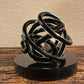 Black Glass Knot - 4.7 inches