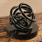 Black Glass Knot - 4.7 inches