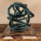 Blue & Green Glass Knot - 5.9 inches