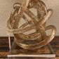 Shimmer Gold Glass Knot - 10 inches