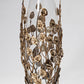 Gold Metal Leaf Vase