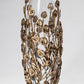 Gold Metal Leaf Vase