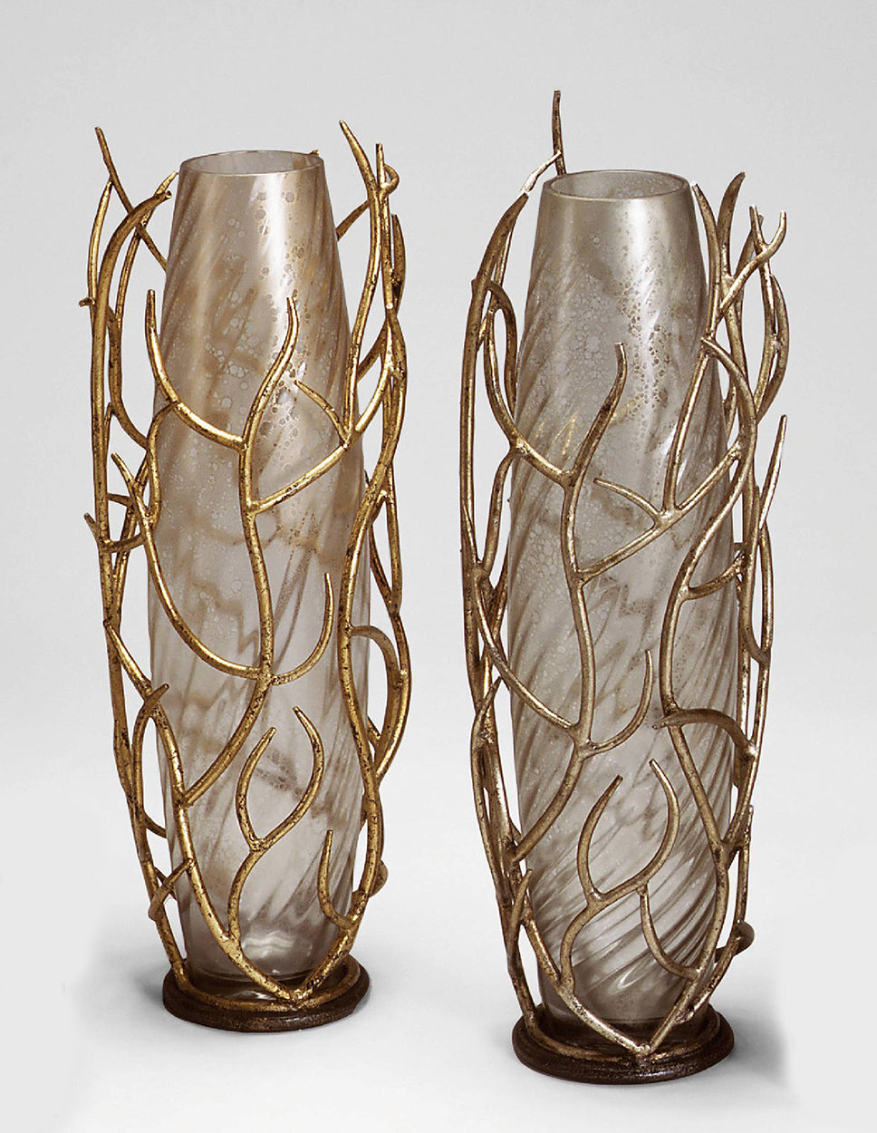 30" Metal Branch Vase