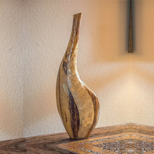 Banna Bark Shell Vase