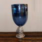 Blue Crystal Rock Glass Hurricanes (17"H & 22"H)