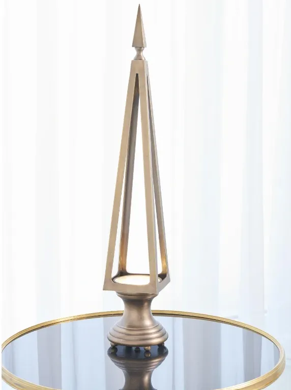 Bronze Obelisk Lamp