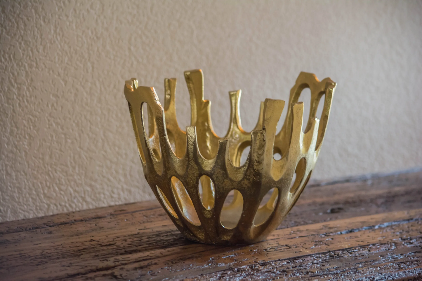 10" Gold Cut Out Bowl