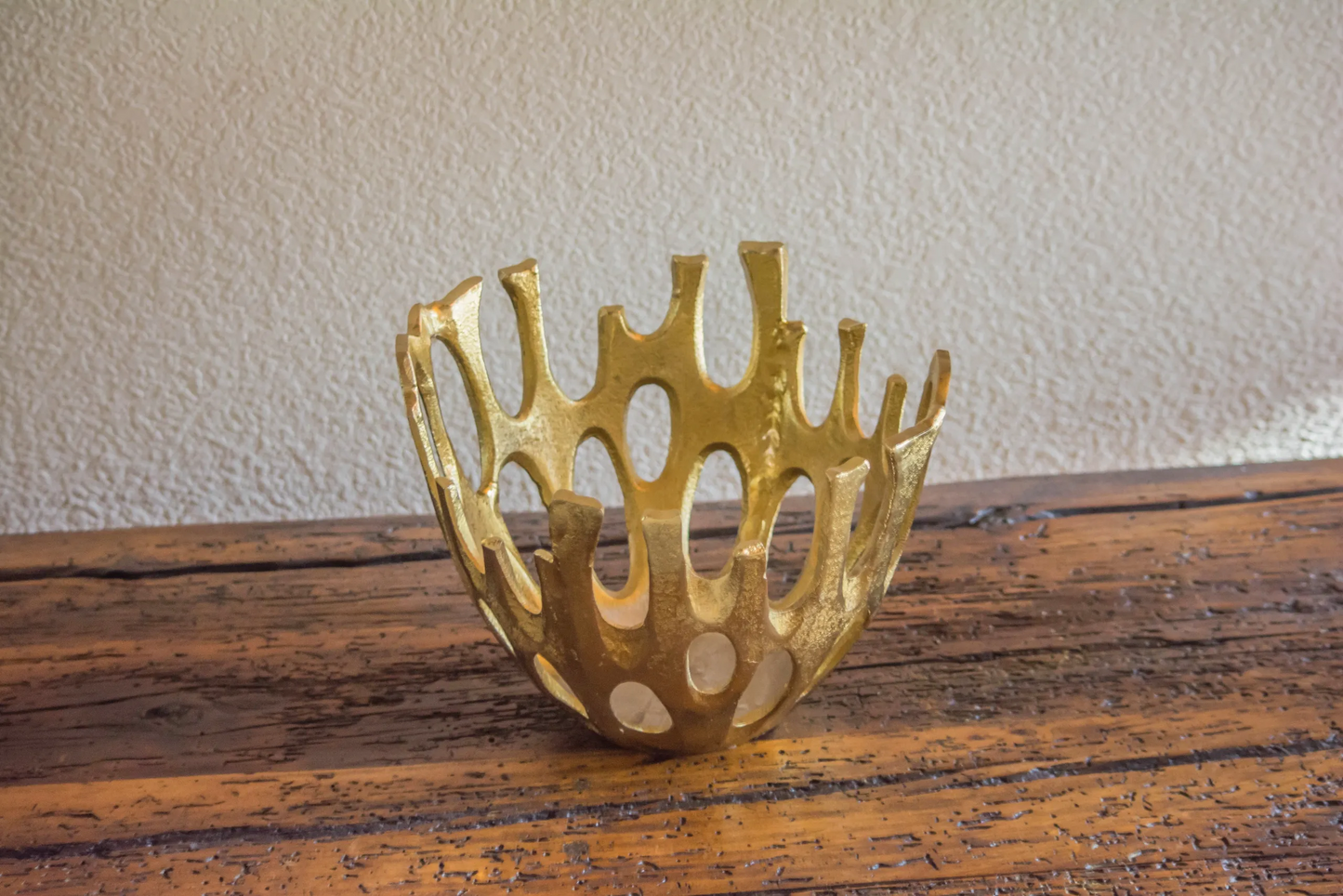 10" Gold Cut Out Bowl