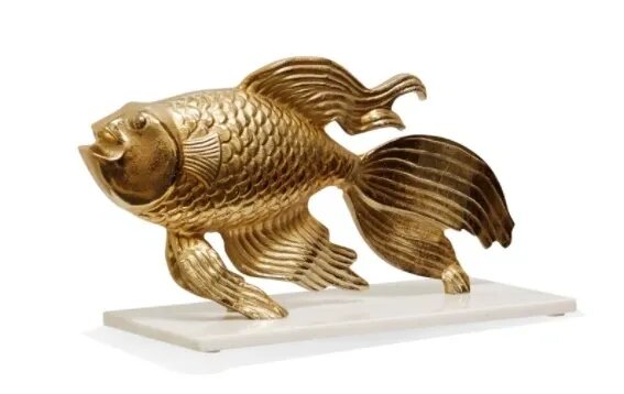 Gold Fish Statue