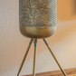 Metal Bronze Lanter on Stand
