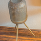 Metal Bronze Lanter on Stand