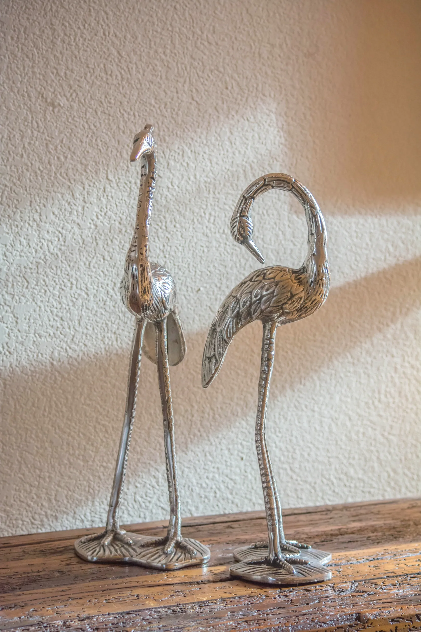 Metal Flamingos