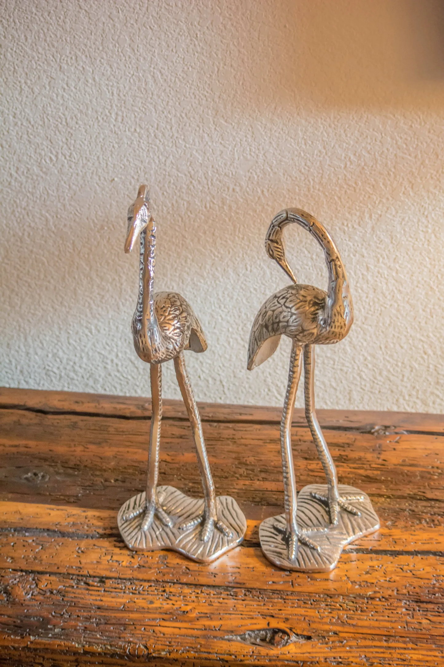 Metal Flamingos