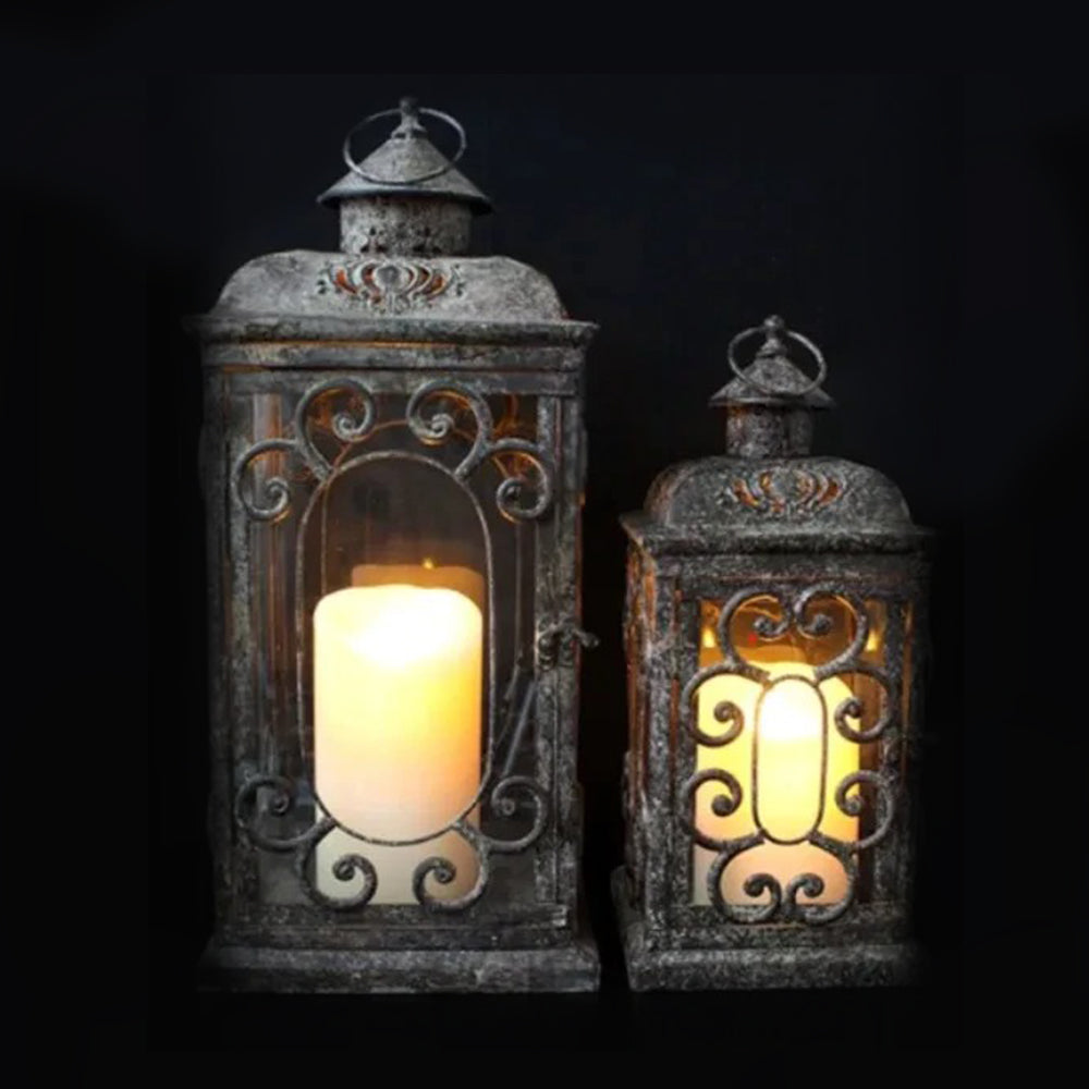 Metal Rustic Lantern - Small & Large