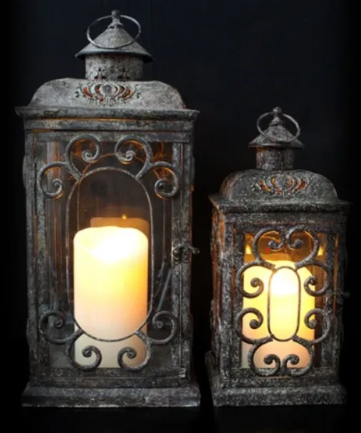 Metal Rustic Lantern - Small & Large