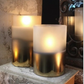 Metallic Frosted Radiance Poured Candle