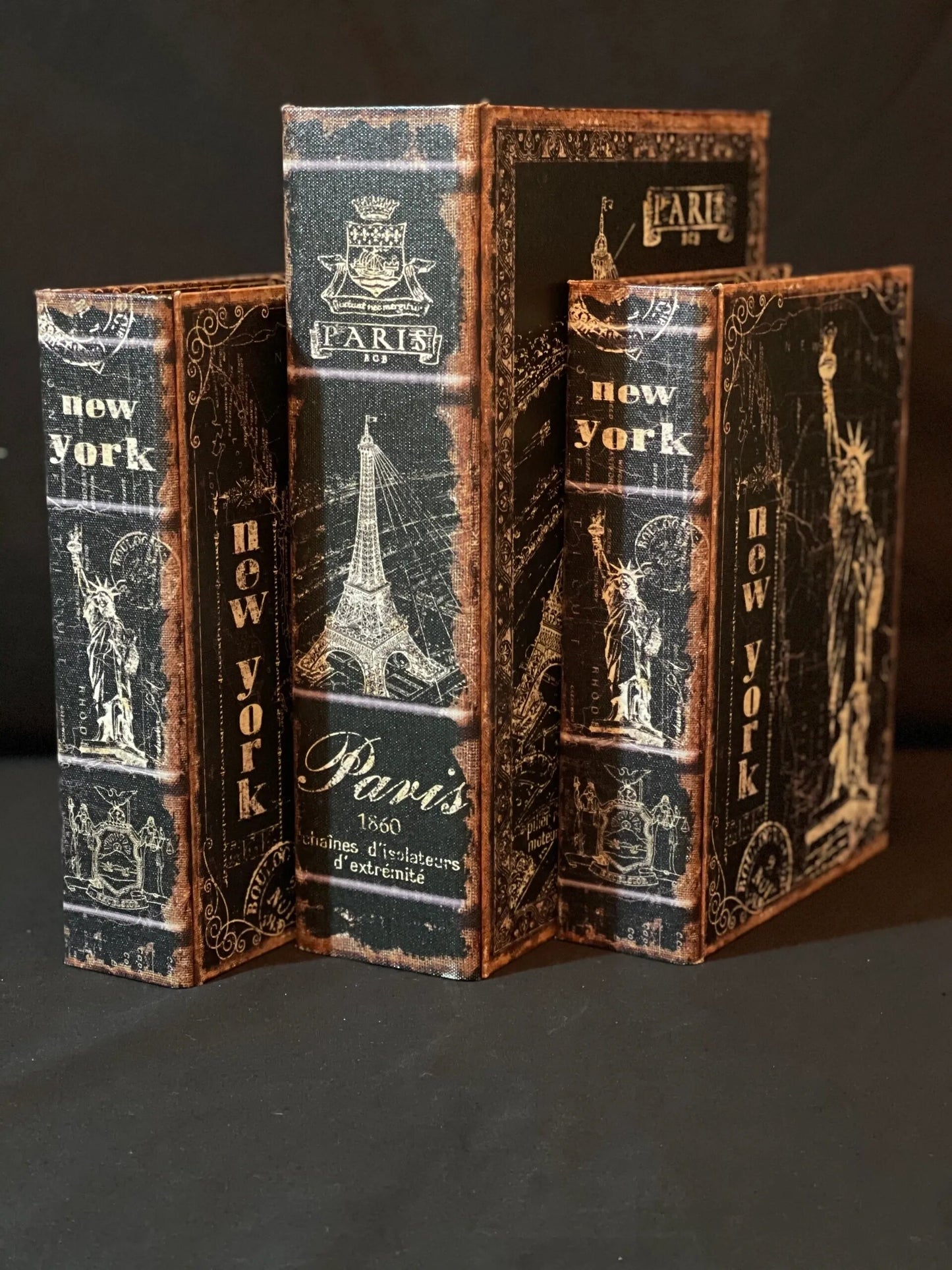 Paris & New York Wooden Box Set