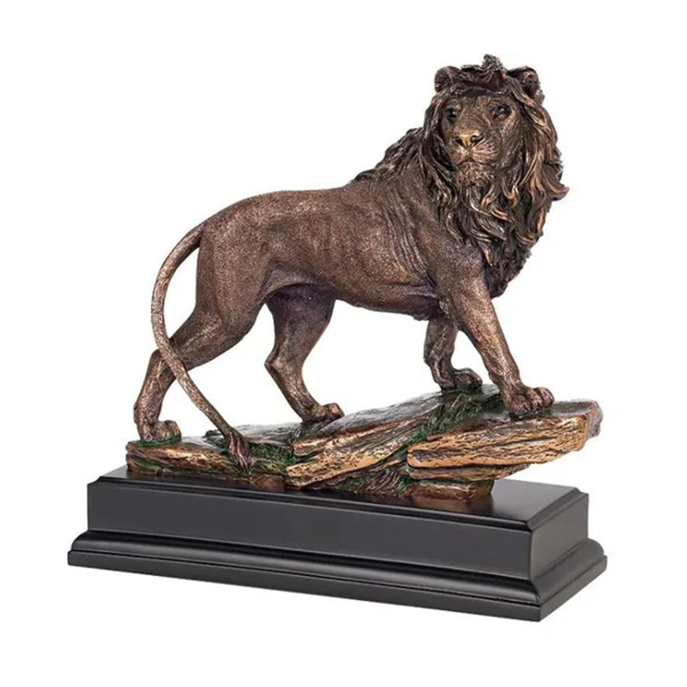 Regal Lion 11" Bronze Sculpture