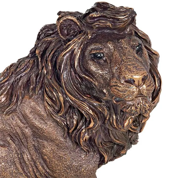 Regal Lion 11" Bronze Sculpture