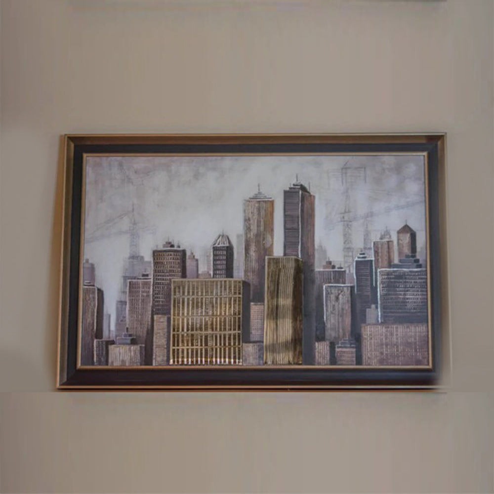 The City Hand Painted Canvas