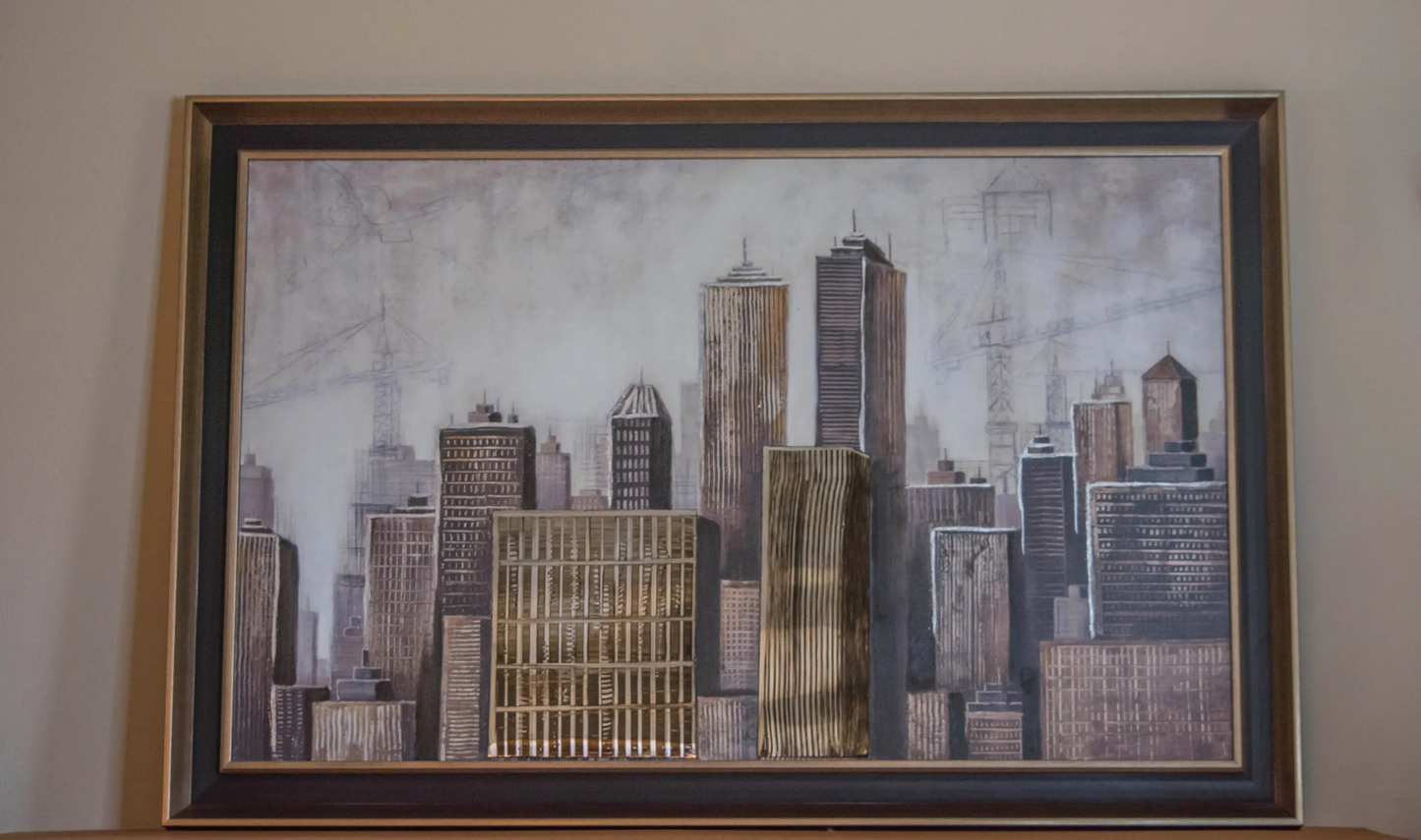 The City Hand Painted Canvas