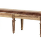 Wood & Leather Bench