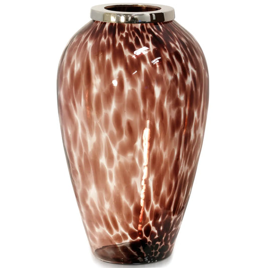 Wine Pebble Luster Vase